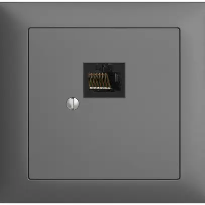 Boîte INC 1×RJ45/u 8P EDIZIOdue gris foncé, R&M swissline 