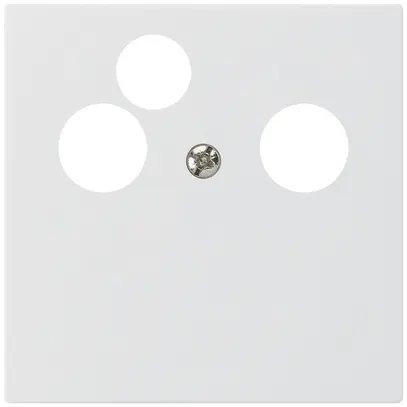 Plaque frontale kallysto pour R&M HWS blanc 3×coax données 