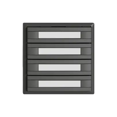 Pulsante KNX RGB EDIZIO.liv SNAPFIX® sensore temp.s.LED targ.4× com.2T grs 