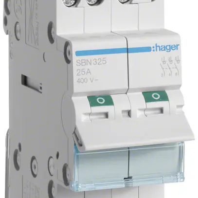 Interruttore AMD Hager 25A 400V 3 chiusura 0 apertura 0 invertitore 2UM 