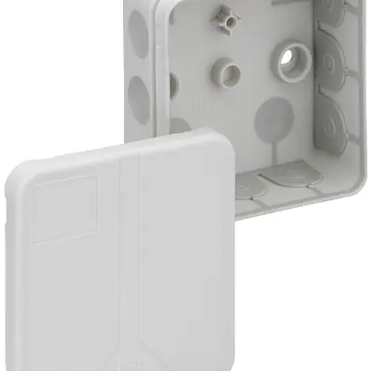 Boîte de dérivation AP 2K-12 85×85×37mm, gris 
