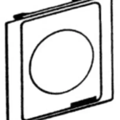 Blende tehalit Bohrung 63.5mm lichtgrau 