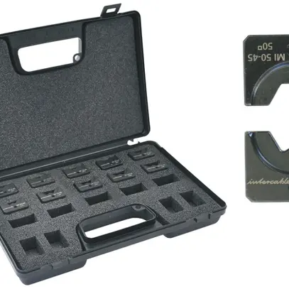 Jeu de matrices de sertissage Intercable MISET-45 forme en W 6…150mm² p.STILO45 