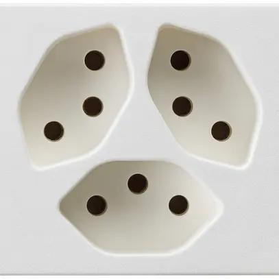 Presa INS 3×13/1S FLF bianco 