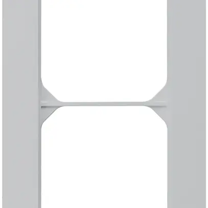 Telaio di copertura INC kallysto.trend 2×1 grigio chiaro 94×154mm 