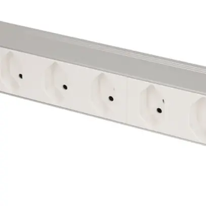 Presa multipla PDU 19" MH maxCONNECT 8×T13 1UA Td 3×1.5mm² 3m alu/bianco 