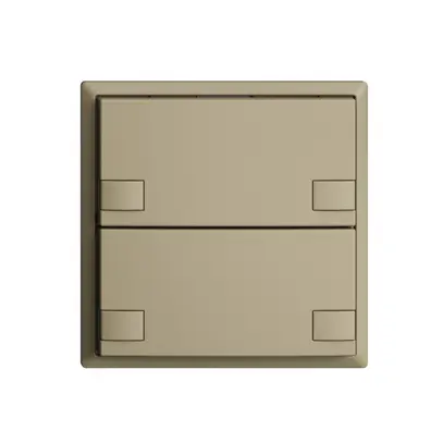 Poussoir ENC KNX 2× EDIZIOdue colore sand RGB sans LED 