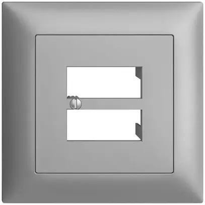 Kit frontale INC EDIZIOdue silver 88×88mm 4×RJ45 