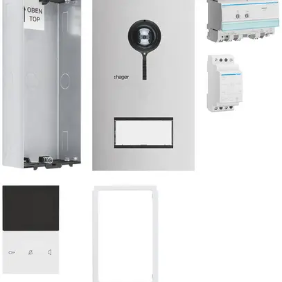 UP-Video-Set Hager elcom.start für 1 Wohnung 