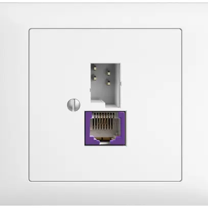 Presa INS T+T 6P/1×RJ45 DSL-a banda larga EDIZIOdue bianco 