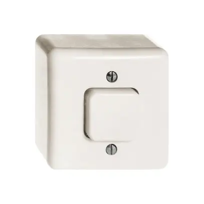 Interrupteur poussoir AP 3/1L blanc FH 