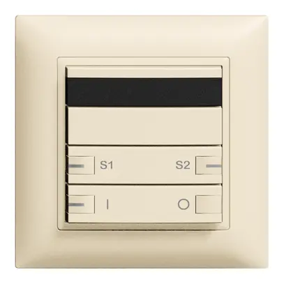 Poussoir ENC ZEP IR ON-OFF-scène 1c/2t EDIZIOdue crema 