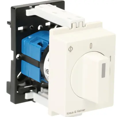 Interruttore rotativo AMD K&N, 10A/440V 0/1L, manopola grc, "0-1" 