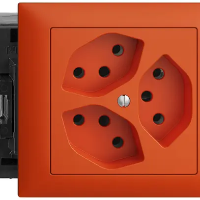 Prise INC EDIZIOdue 3×T13 orange 49…69mm Snap 