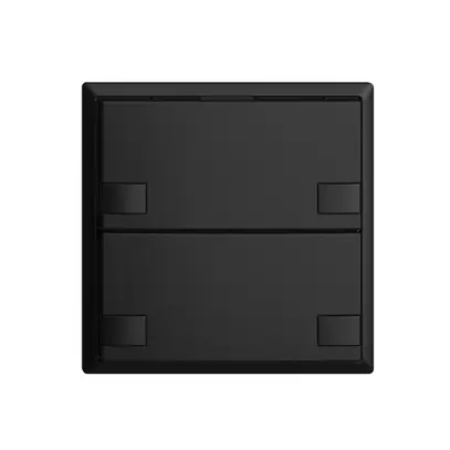 Poussoir ENC KNX 2× EDIZIOdue colore noir RGB sans LED 
