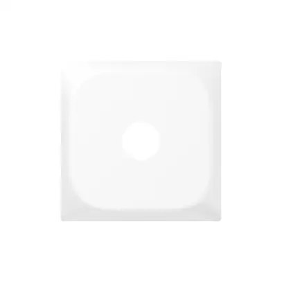 Plaque frontale SIDUS sans gravure blanc brillant 