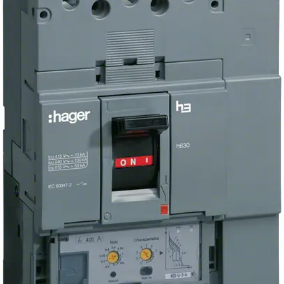 Disgiuntore generale Hager h630 50kA 4L 630A LSI 