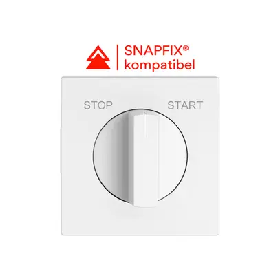 Drehschalter EDIZIO.liv getr.Kont.1P STOP-START T=40mm ws 