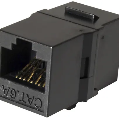 Modulo di accoppiamento ROLINE RJ45/RJ45 cat.6/u Keystone nero 