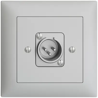 Presa INC XLR con spina EDIZIOdue grigio chiaro 