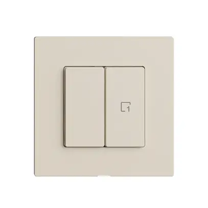Interruttore 1K/2T scena WLAN Edue Wiser crema 