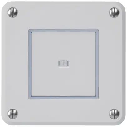 Contatto pulsante INC robusto IP55 2P grigio illuminato per combinazione 