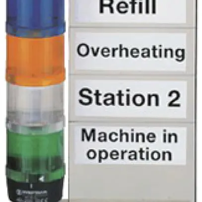 Beschriftungstafel WERMA, für Signalsäule, komplett 