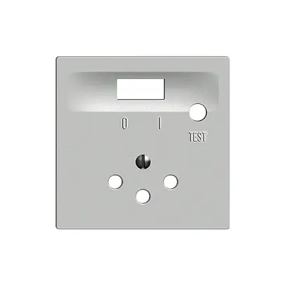 Plaque frontale EDIZIOdue silver pour prise FI T12 