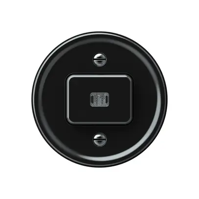 Pulsante luminoso origin 1×tasto luminoso 1CO 1P 0<1 10A 230V 60×60mm nero 