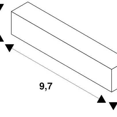 Alimentation latérale SLV 48V TRACK DALI gauche noir 