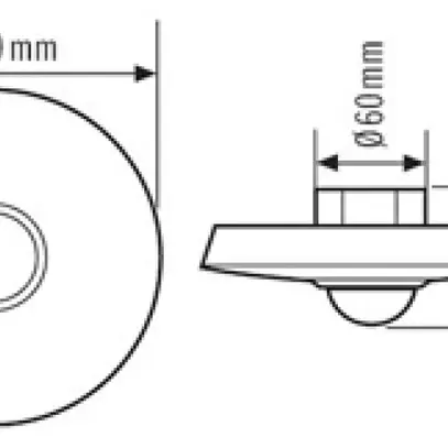 Détecteur de mouvement ENC ESYLUX MD 360/8, 360°, blanc 