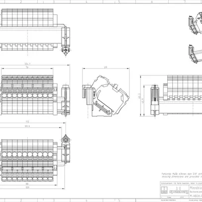 Supporto per morsetti Spelsberg Abox 100 KH 2006 6² 