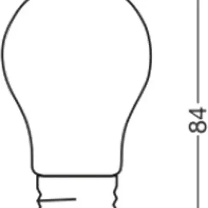 Lampada LED LEDVANCE CLASSIC P E27 3.4W 470lm 827 opaco Ø45×84mm 