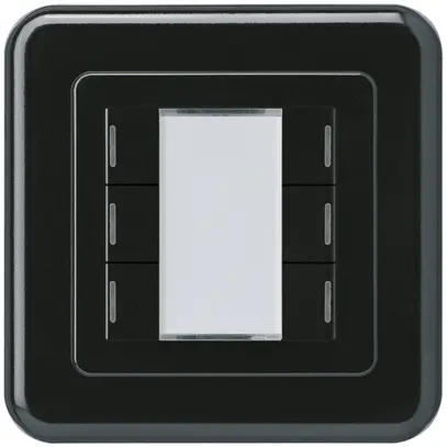 Pulsante INC Hager basico C KNX sestuplo LED nero 