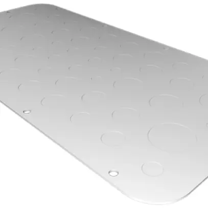 Placca passacavi Rittal AX, prestampaggio metrico, 436×221mm, metallo 