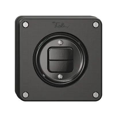 Contact pour stores NUPU NEVO, 1-canal, profondeur 18 mm, 87×87 mm, noir 
