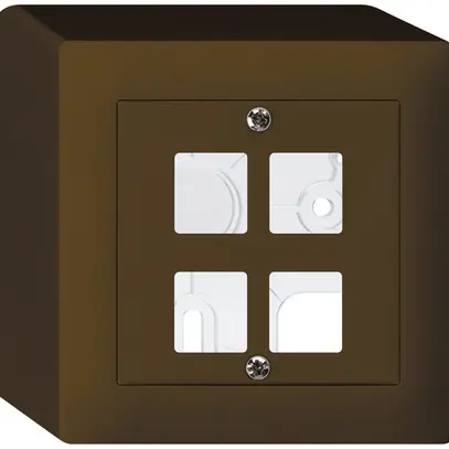 Kit frontale AP kallysto Q per 4 moduli marrone 