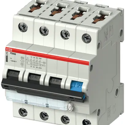 Disjoncteur différentiel SMISSLINE CL C 32A 10kA 4P 30mA retard léger type F 