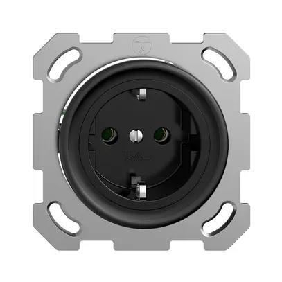 Presa SCHUKO INC Sdue QM 16A, 250VAC, L+N+PE nero 