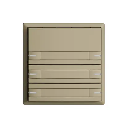 Pulsante KNX RGB EDUE, 250mW, c.LED RGB, c.carta, 6×pulsante, com.1×tasto, sa 