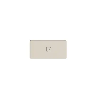 Pulsante 1/2 INC vert. Edue Wiser simbolo scena 1 crema 