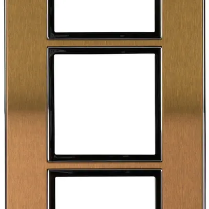 Telaio di copertura ATO 1×3 modulo, gold brass 