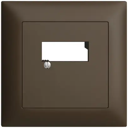 Kit frontal ENC EDIZIOdue coffee 88×88mm 2×RJ45 