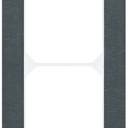 Cadre de recouvrement KAL.art 2×1 154×94mm ardoise noir 