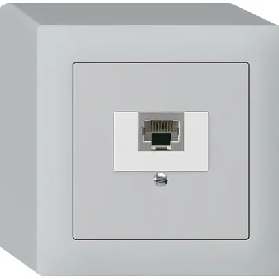 Boîte AP kallysto 1×RJ45s gris clair 