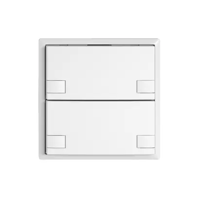 Poussoir universel EDIZIO.liv UNI SNAPFIX® 5…48V s.LED 2× comm.2T bc 