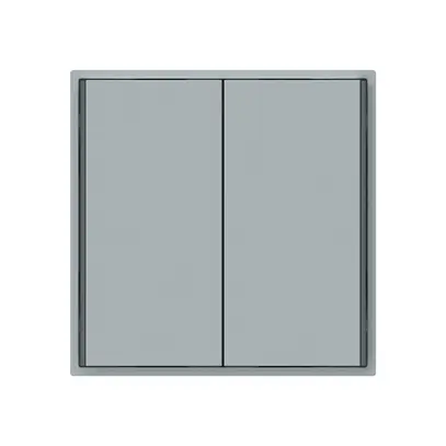 Poussoir KNX KAL 2×touches 4×points actionnables LED gris 