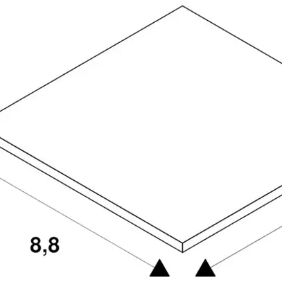 Bague de recouvrement SLV UNIVERSAL IP20 matière synthétique 88×88×3.5mm blanc 