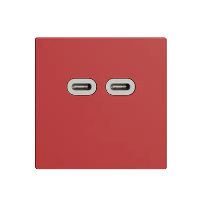 Prise USB 18W 2×type C Feller EDIZIOdue F 230V 3600mA berry 