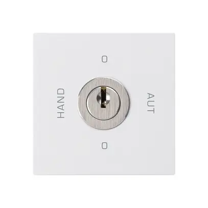 Einsatz zu Schlüsselschalter 0-Hand-0-Aut. kallysto 2/1L weiss mit Schloss 